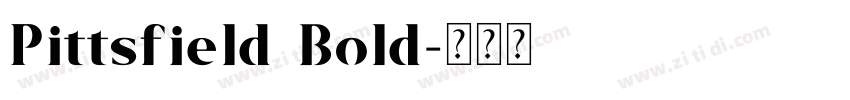 Pittsfield Bold字体转换